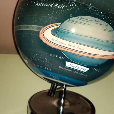 A beautiful light up globe of our Solar system