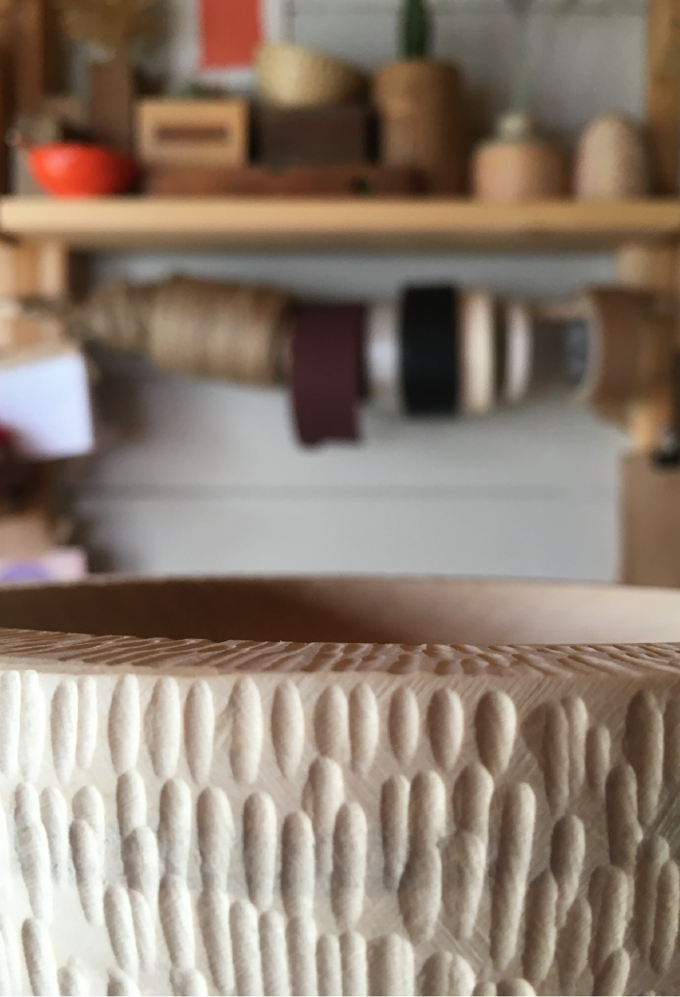 Natasha Craig Woodworker carved bowl