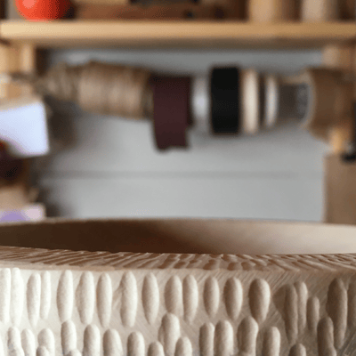 Natasha Craig Woodworker carved bowl