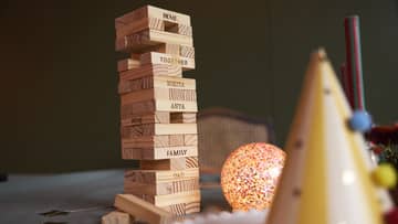 Family Games Night Personalised Jenga