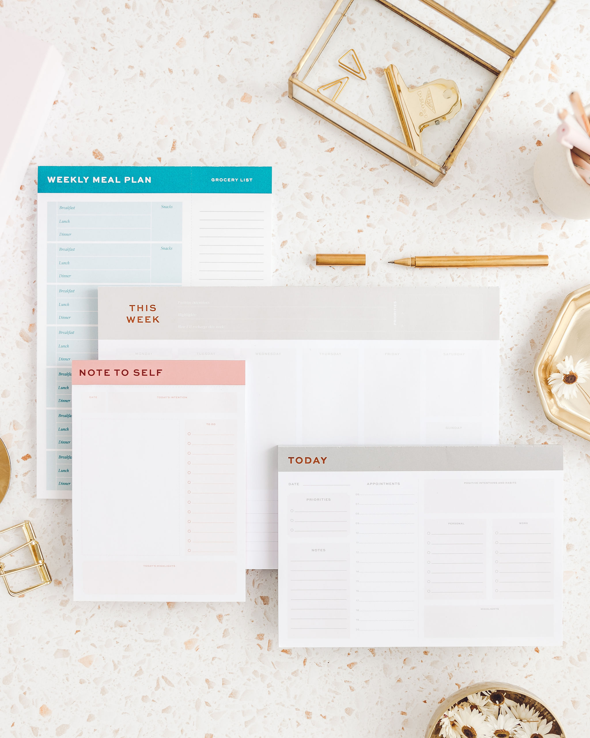 Ponderlily planner notepads