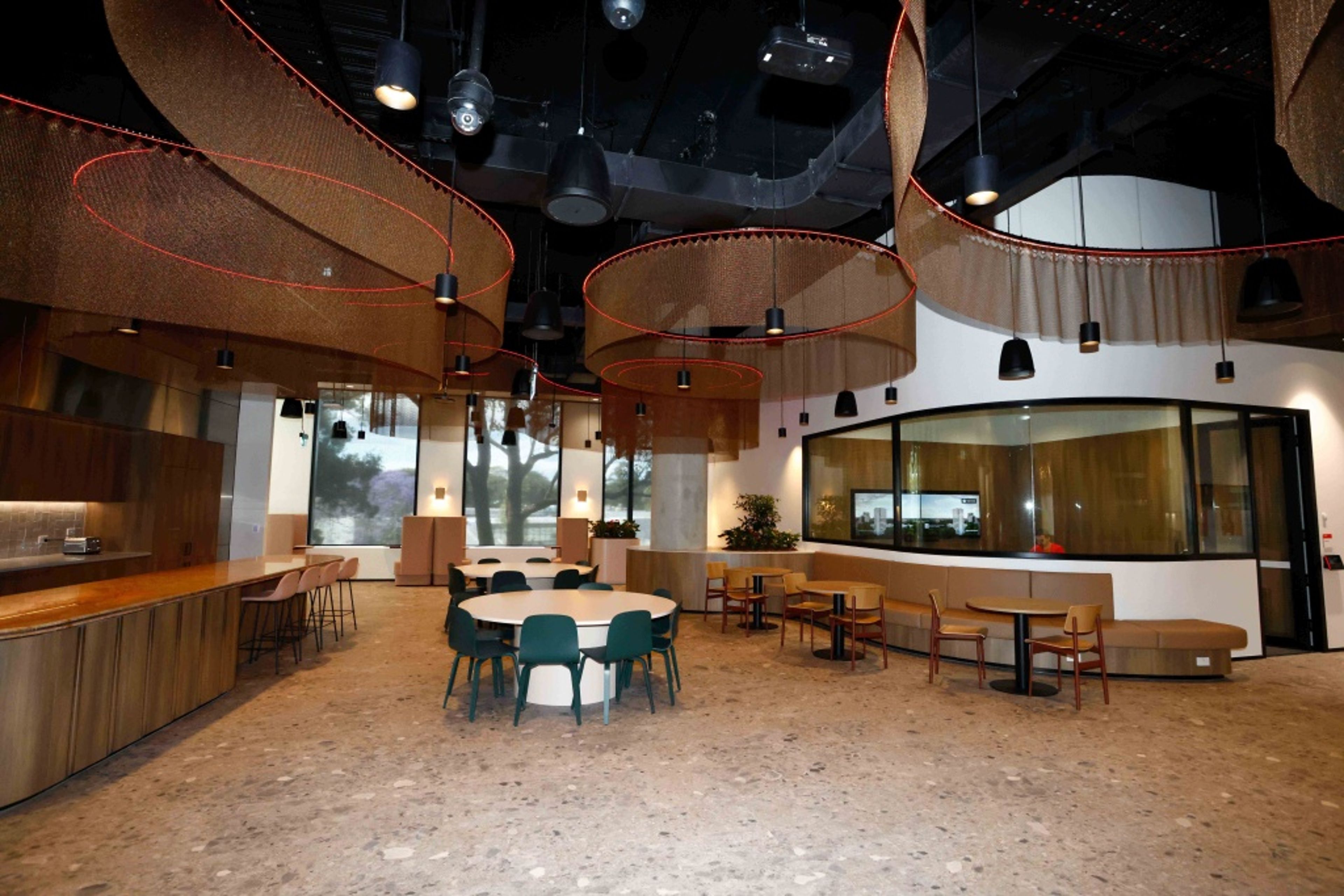 Dining room in the Johnson & Johnson Institute facility location in Sydney, Australia