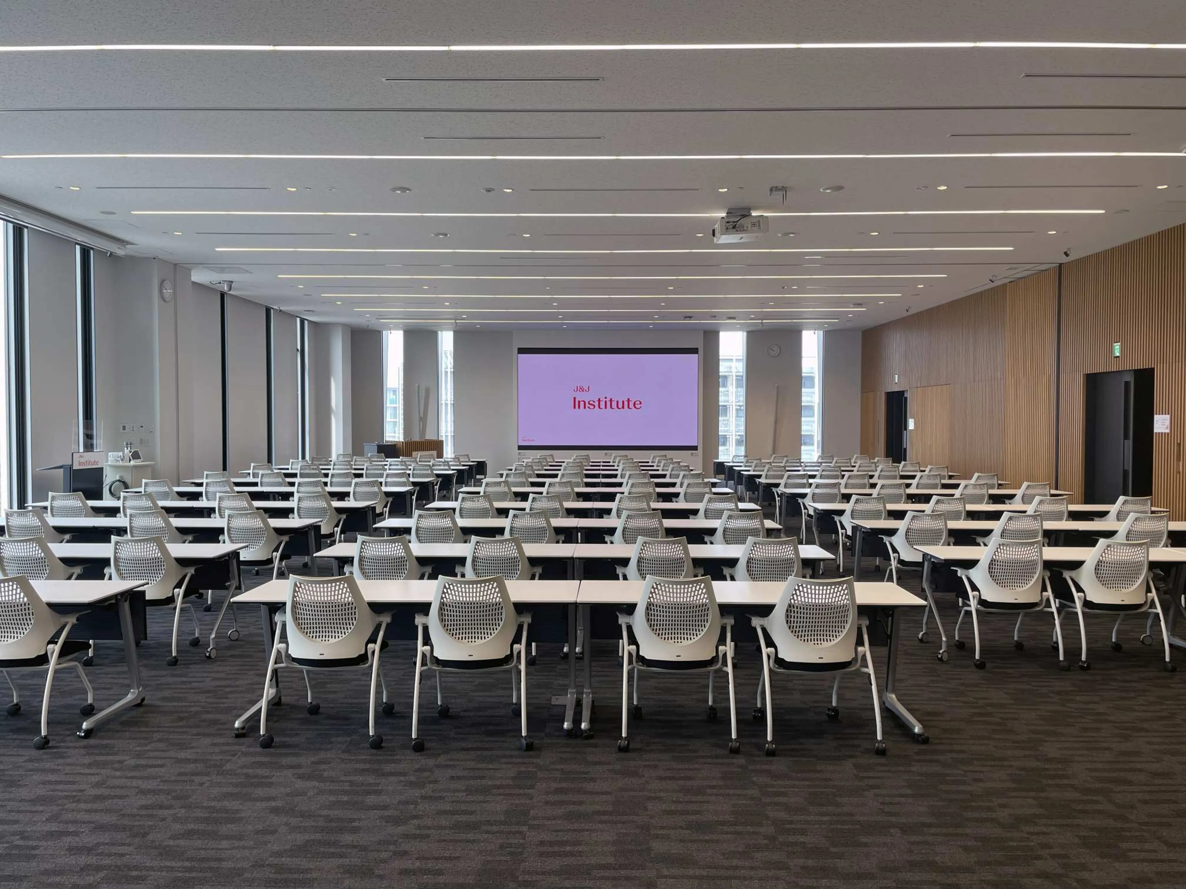 Seminar room in the Johnson & Johnson Institute facility location in Tokyo, Japan