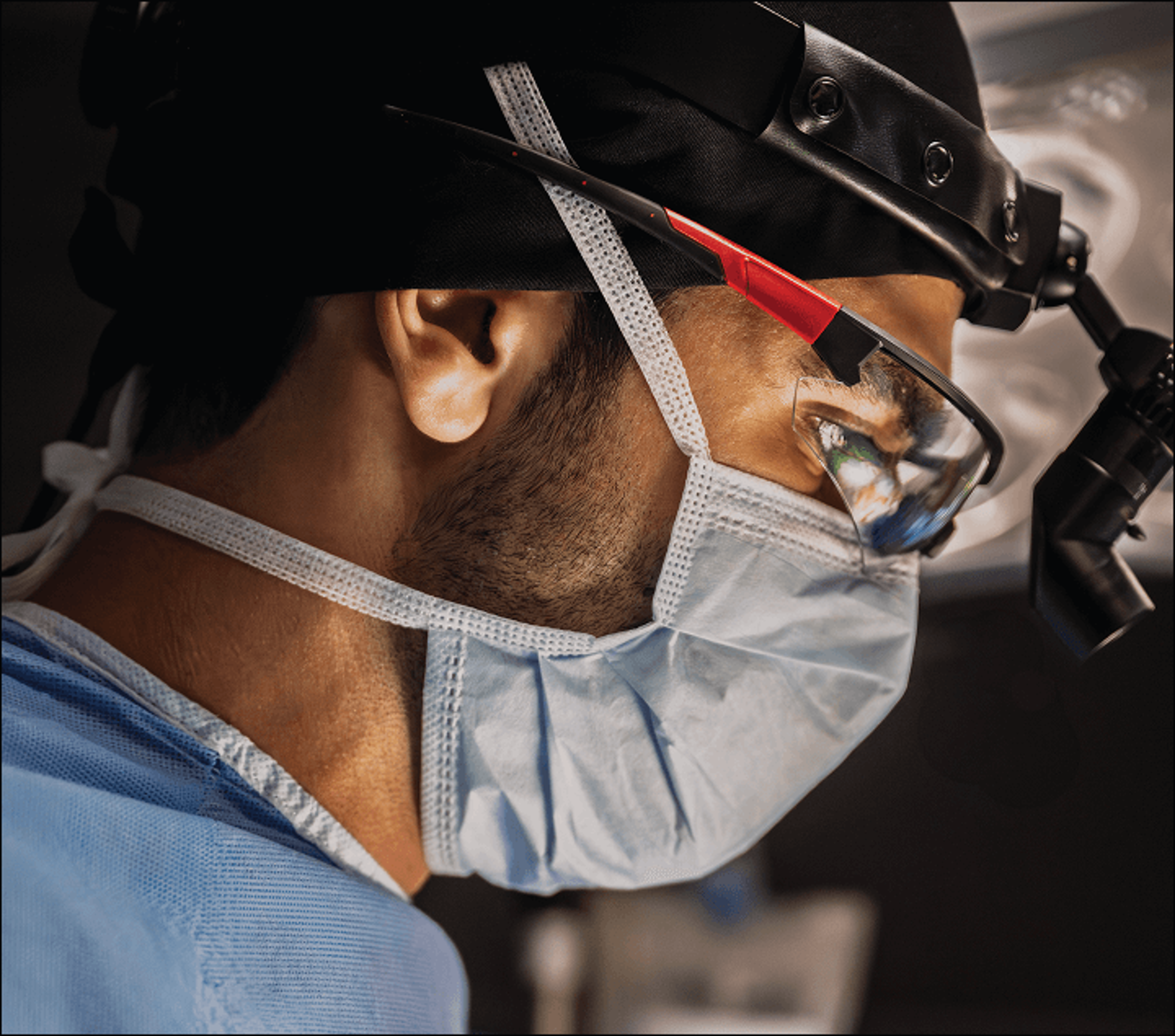 Illustration of physician in the operating room