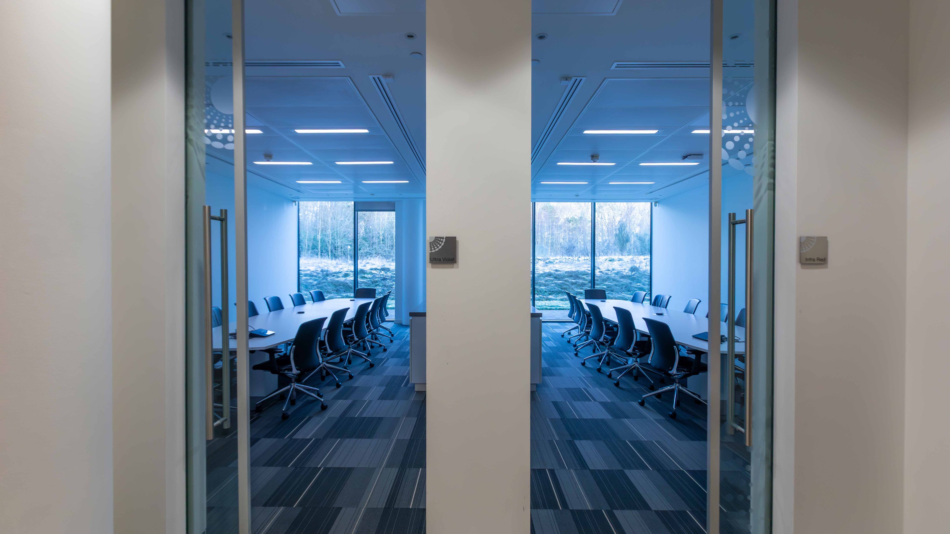 Conference room in the Johnson & Johnson Institute facility location in Wokingham, United Kingdom