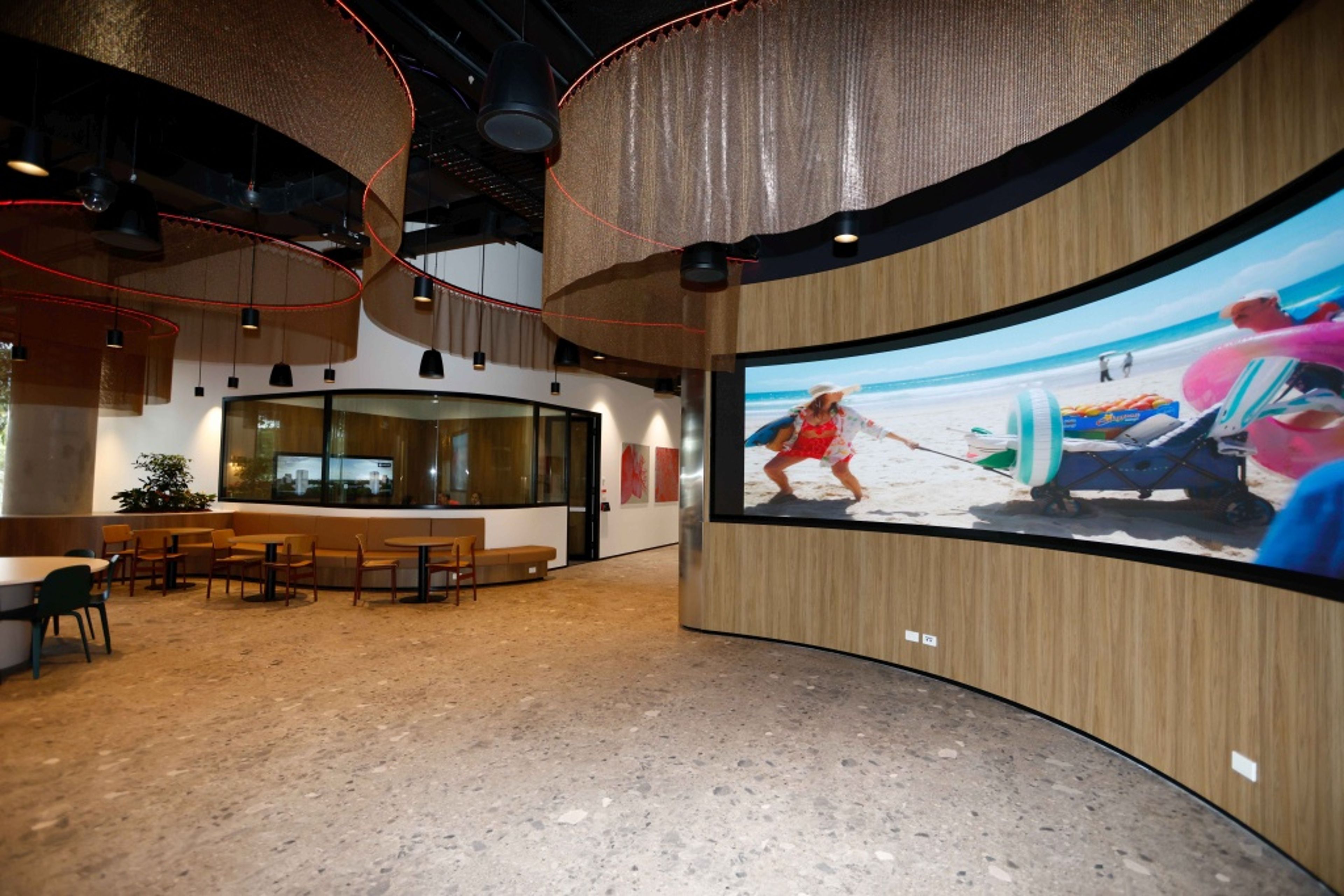 Dining room in the Johnson & Johnson Institute facility location in Sydney, Australia
