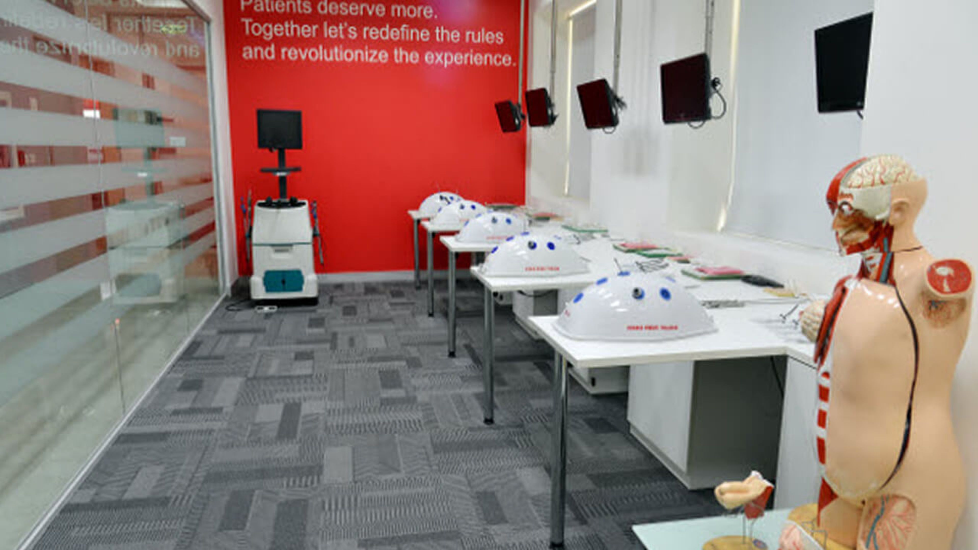 Dry lab in the Johnson & Johnson Institute facility location in Chennai, India