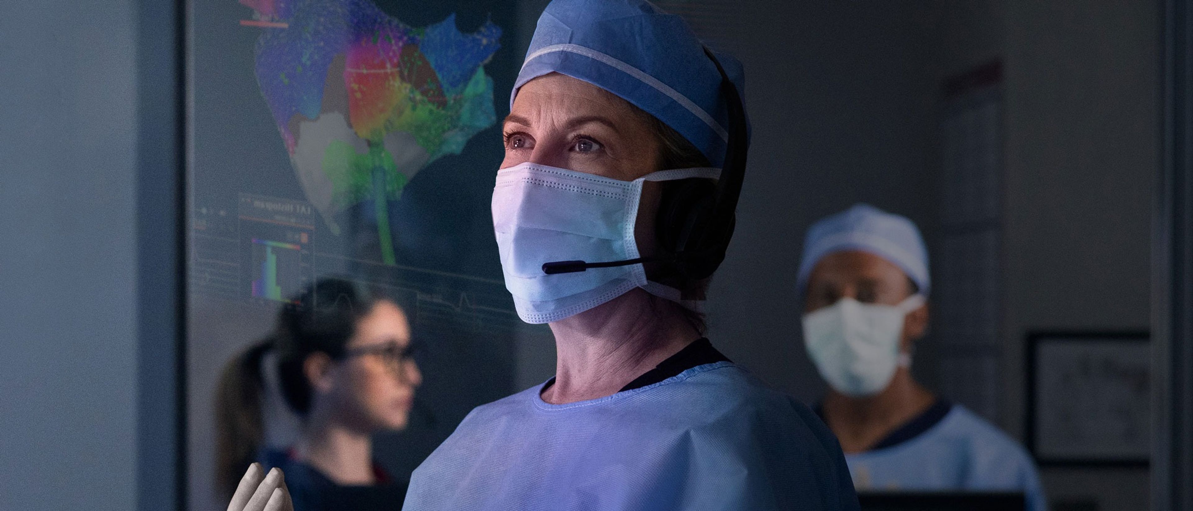 Physician and team showing CARTO™ System reflection