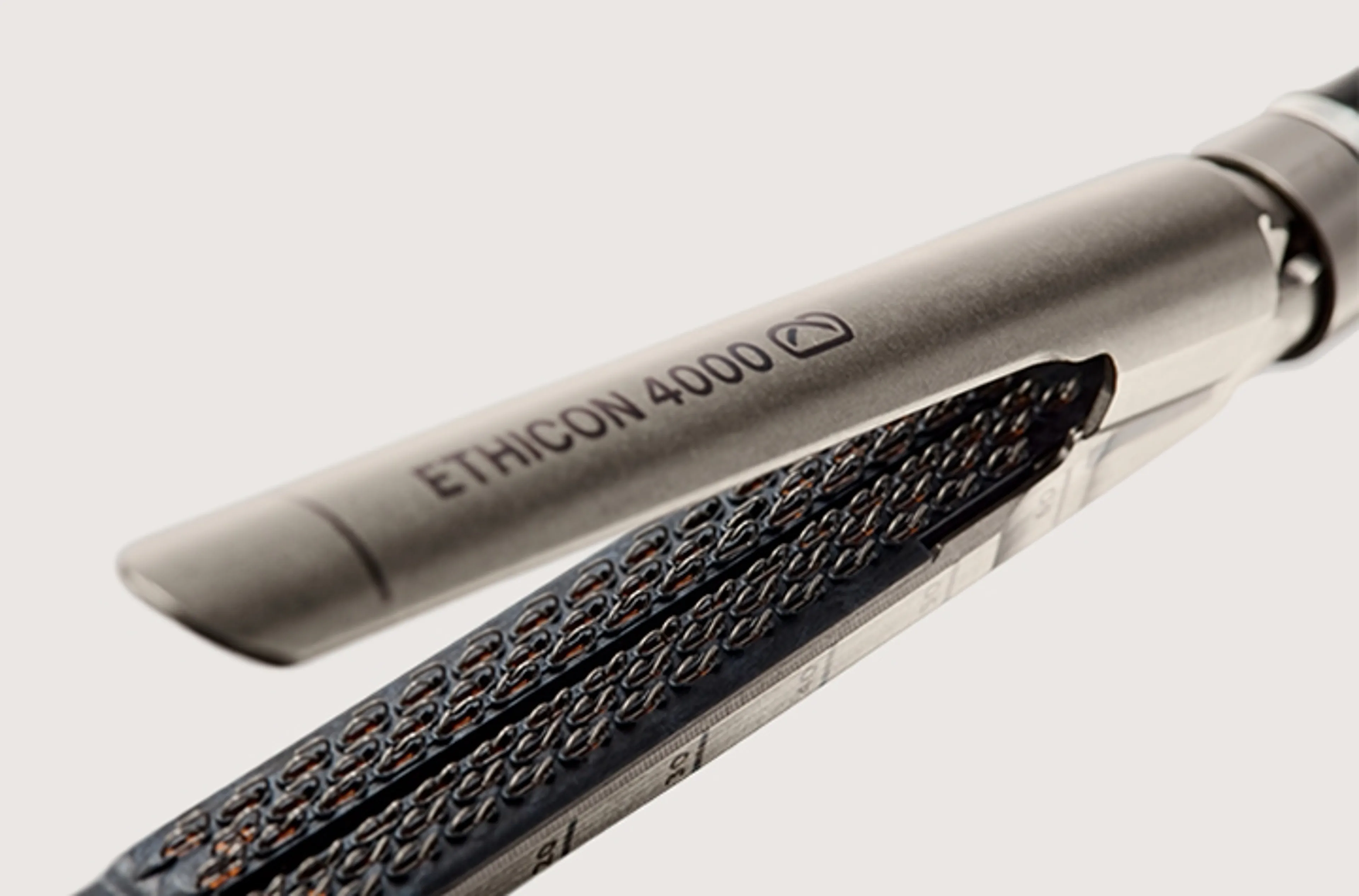 Close-up of an Ethicon 4000 Stapler