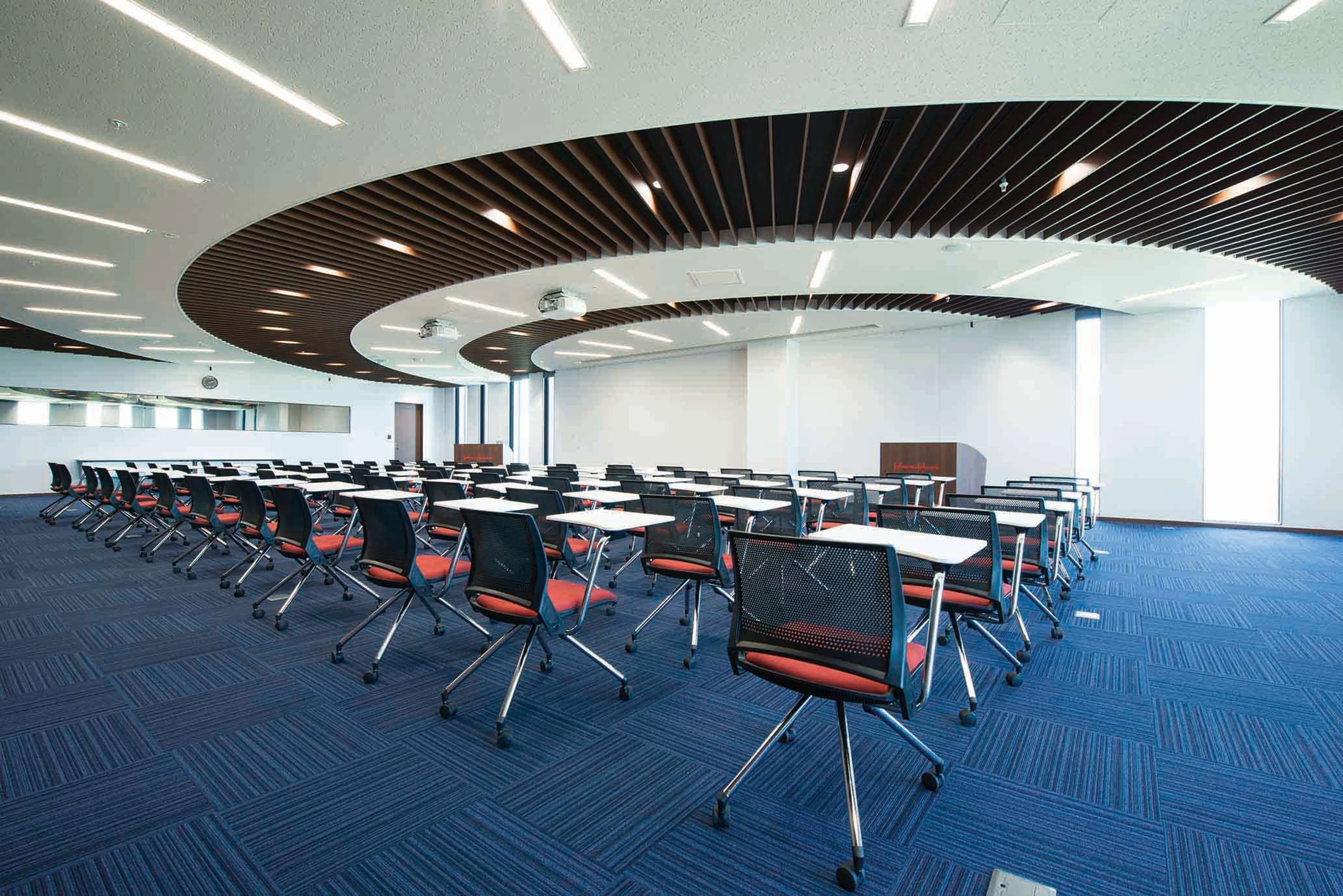 Large seminar room in the Johnson & Johnson Institute facility location in Tokyo, Japan