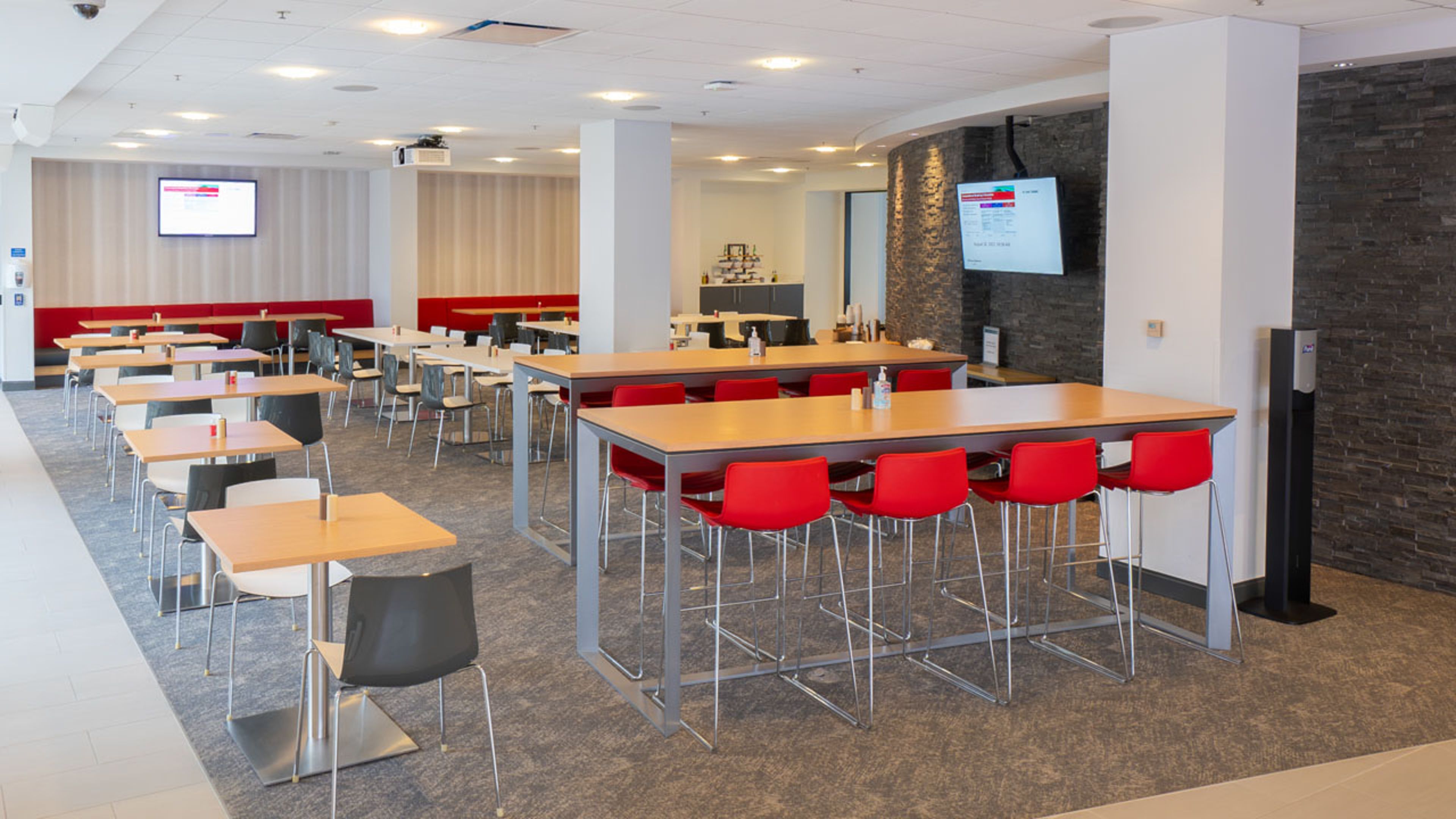 Dining bistro in the Johnson & Johnson Institute facility location in Raynham, Massachusetts