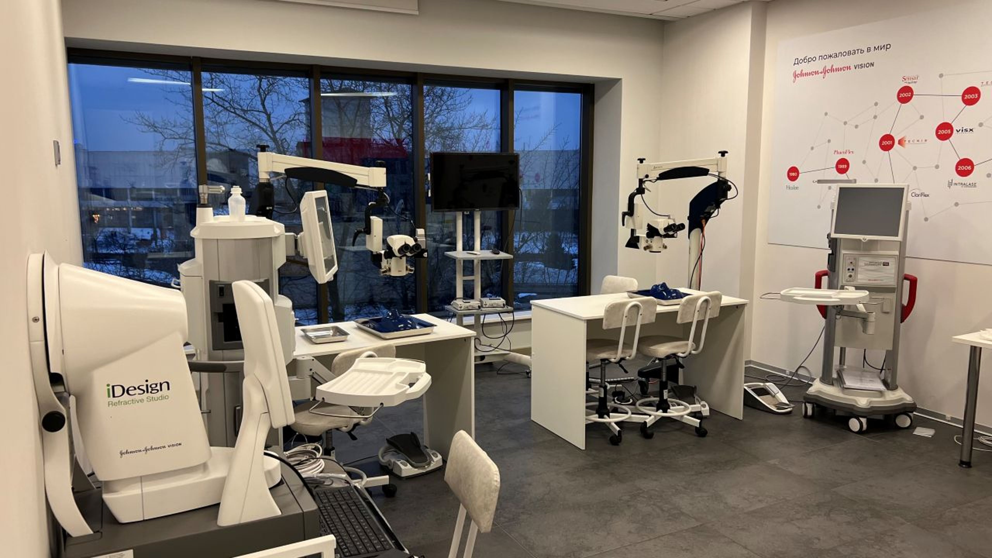 Wet lab in the Johnson & Johnson Institute facility location in Moscow, Russia
