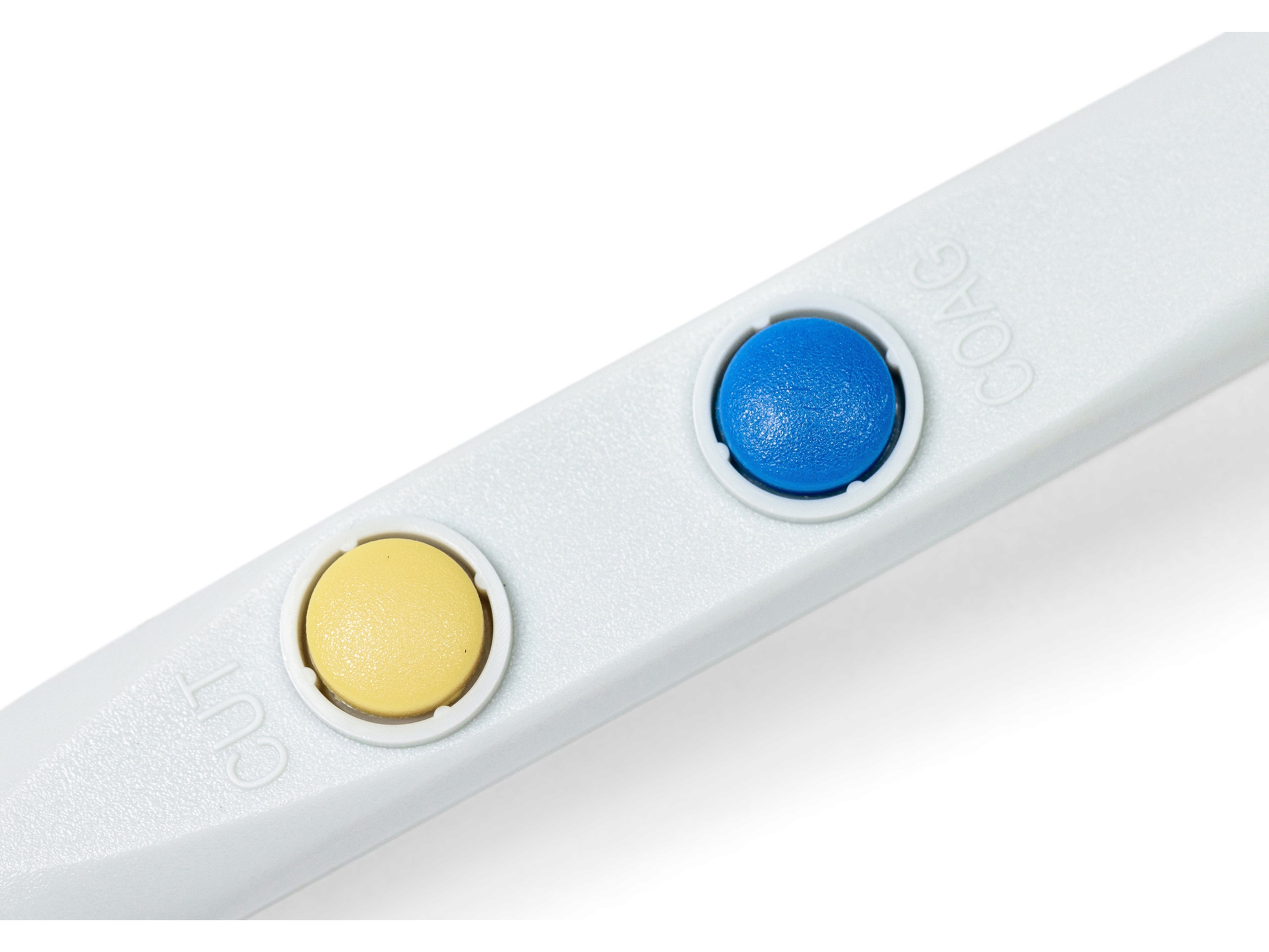 A closely-zoomed in product photo of the MEGADYNE™ Electrosurgical Pencil