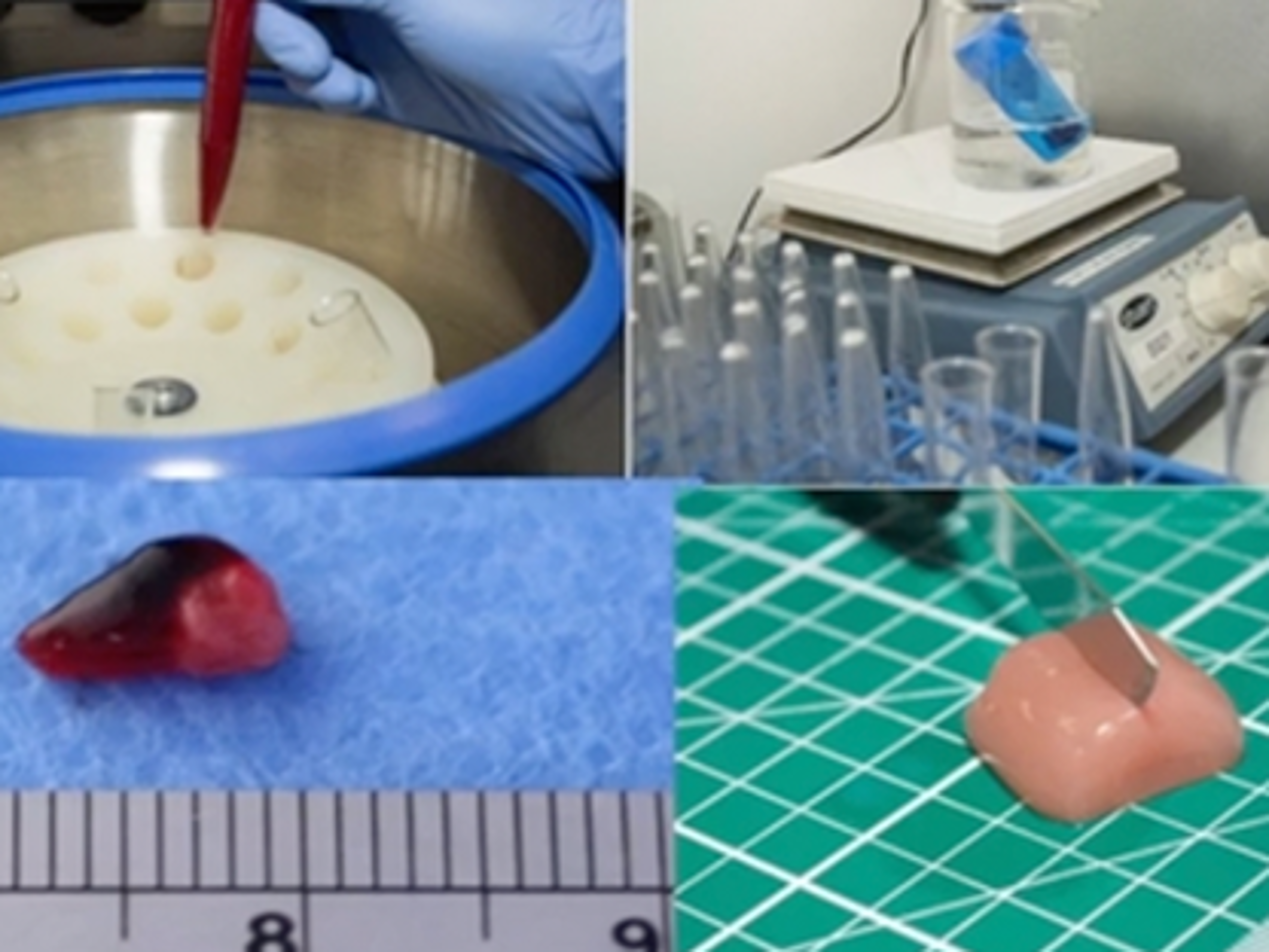 Illustration of blood clots being tested