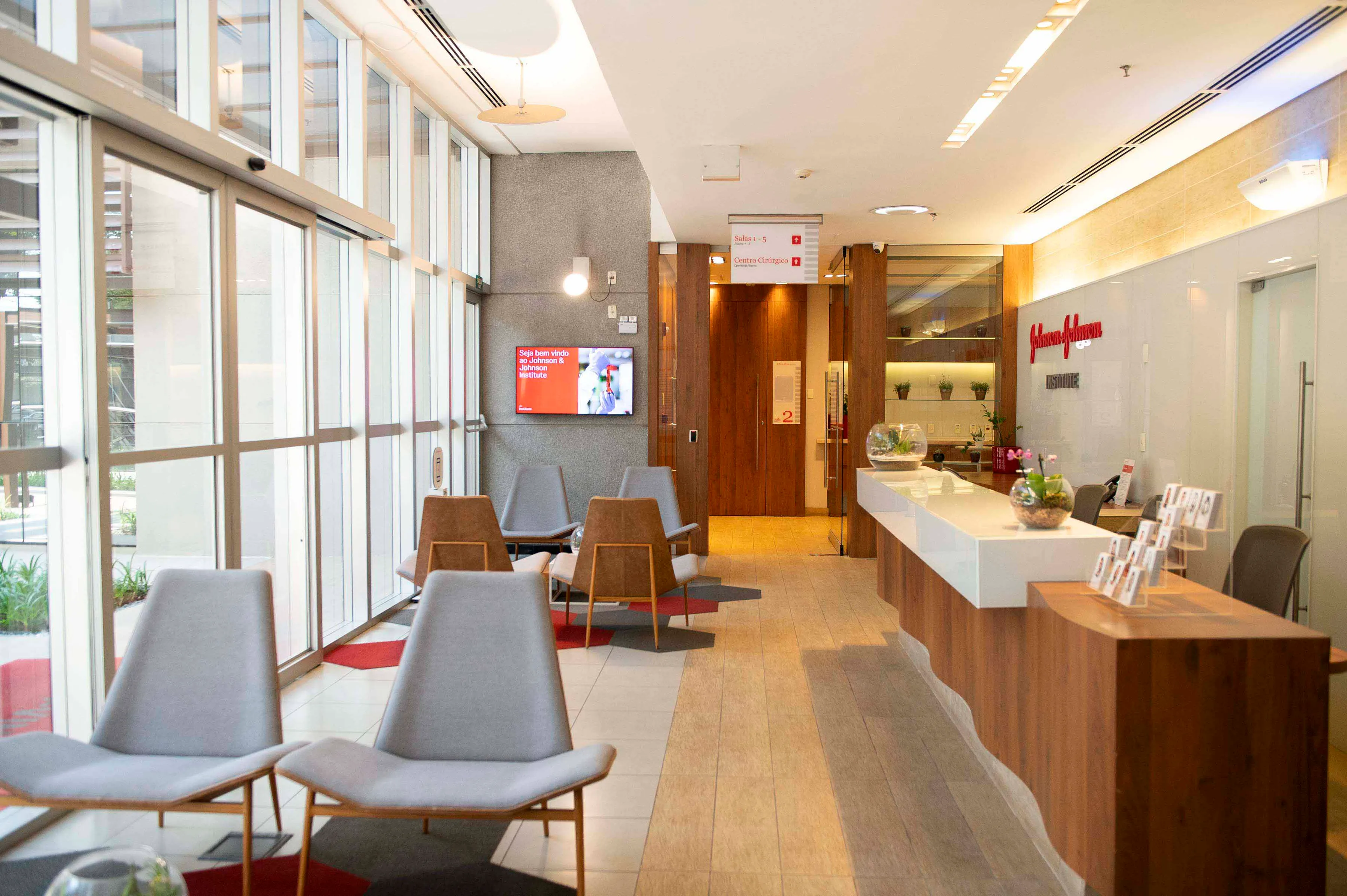 Vision hall in the Johnson & Johnson Institute facility location in São Paulo, Brazil