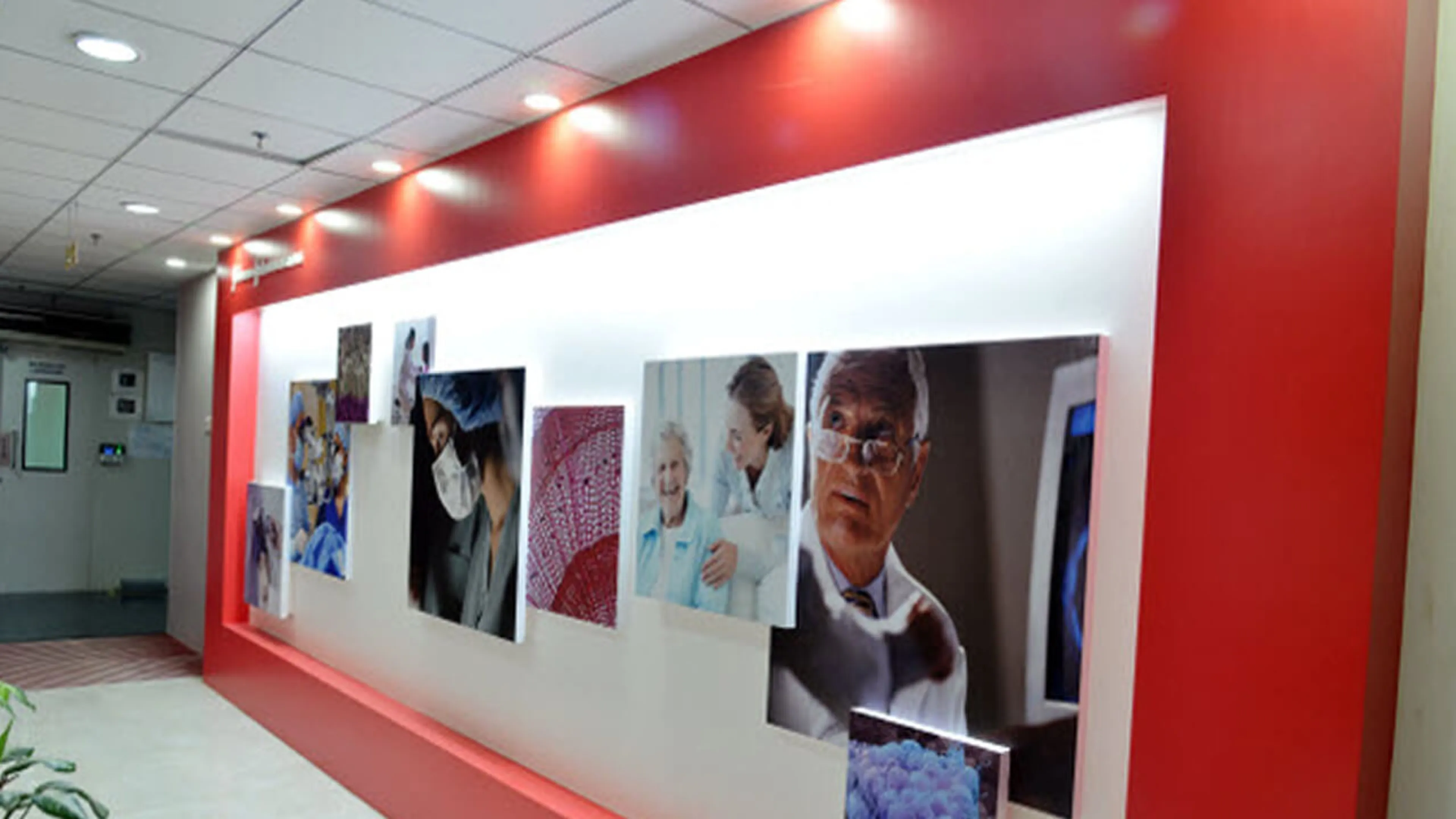 Gallery wall in the Johnson & Johnson Institute facility location in Chennai, India