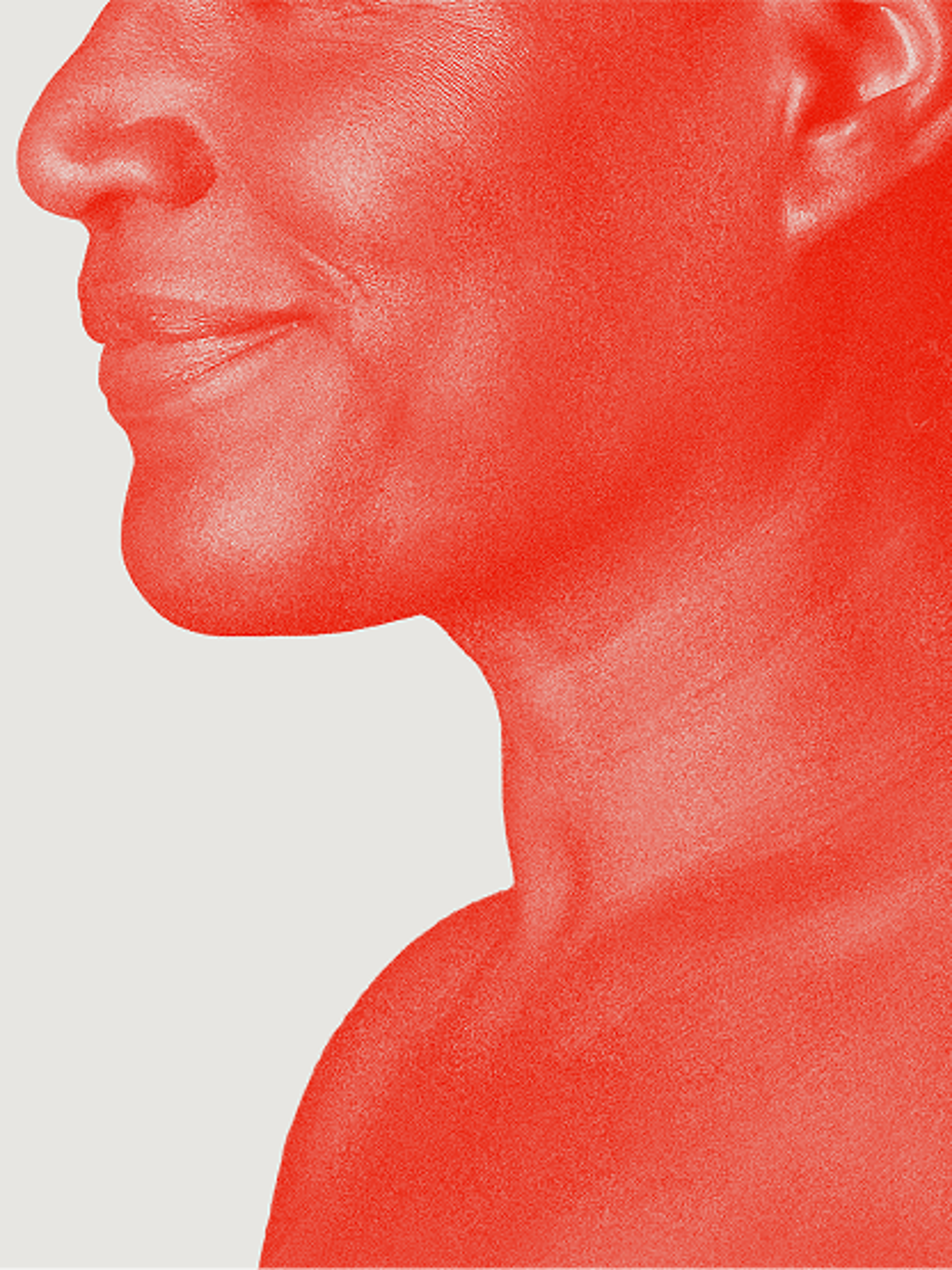A diagram of a human head and neck