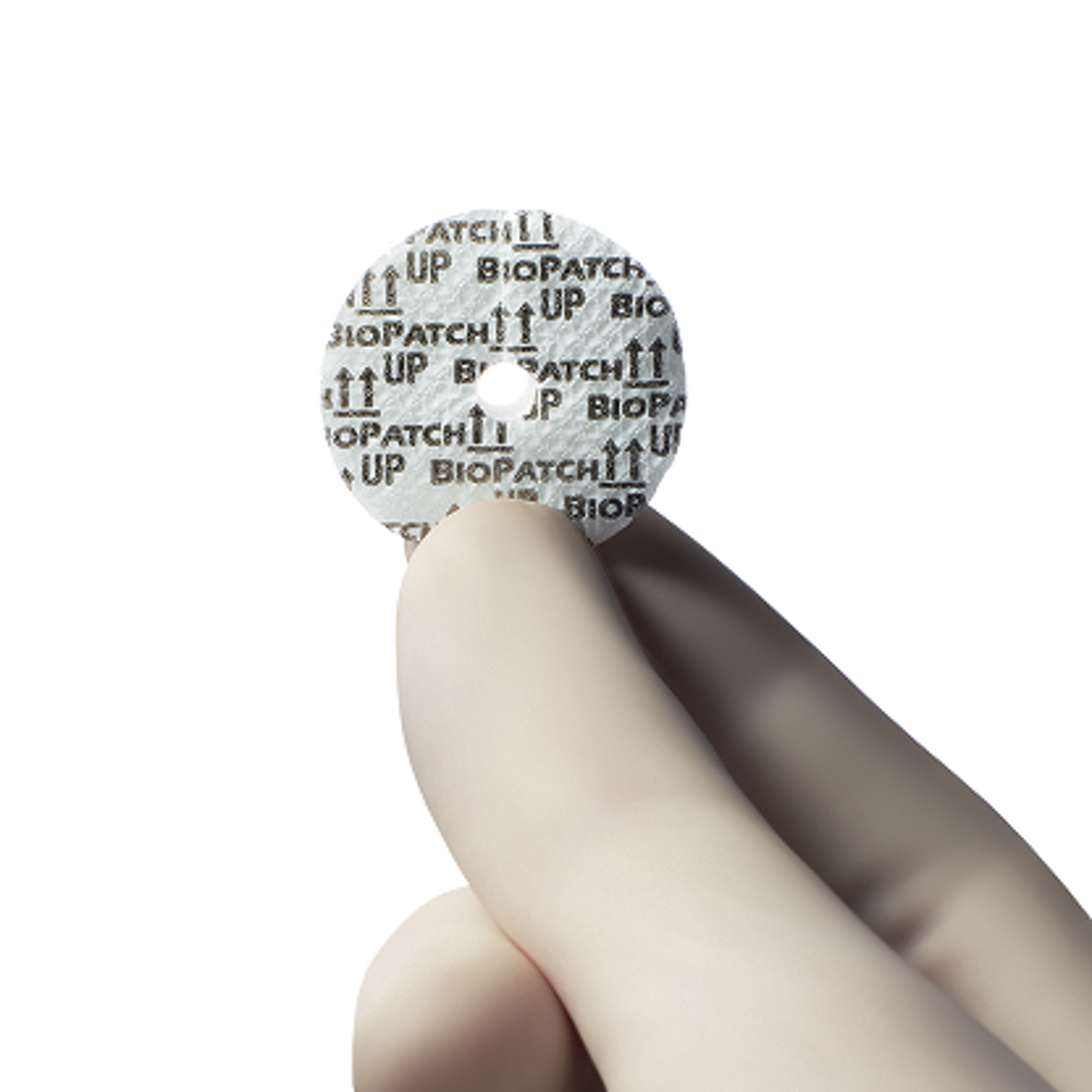 A person holding a Johnson & Johnson antimicrobial dressing