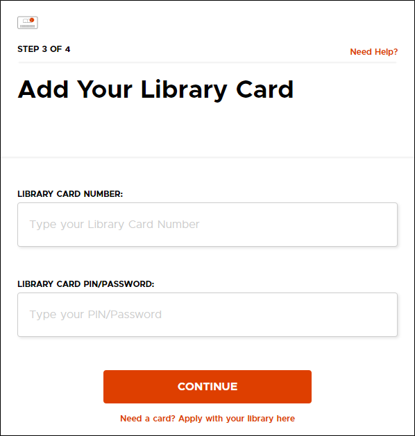 Add a Library Card
