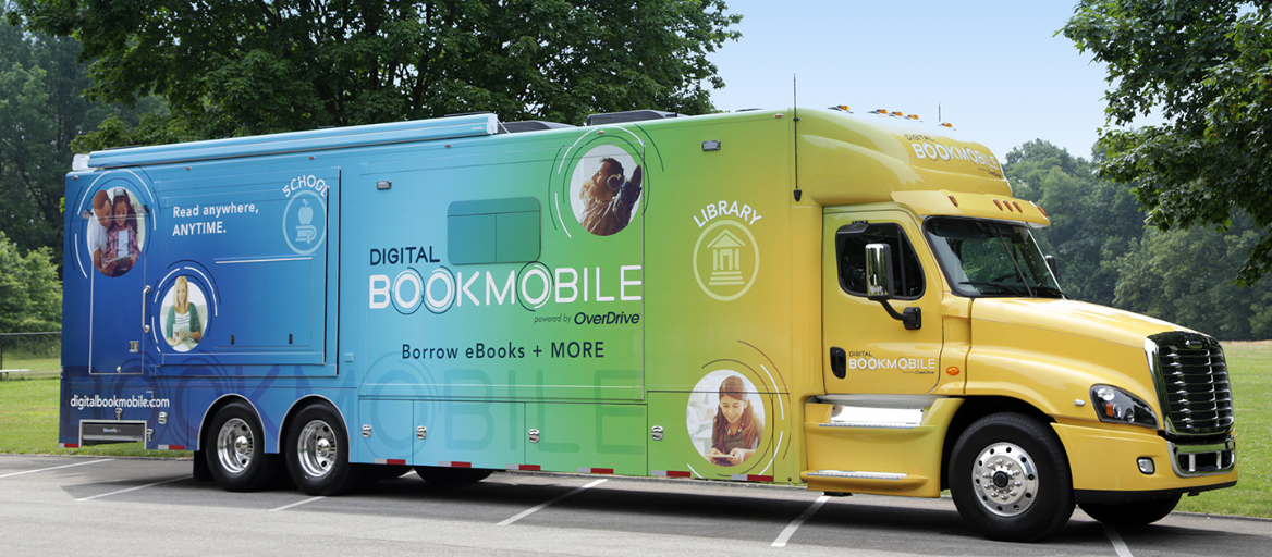 A photograph of the Digital Bookmobile