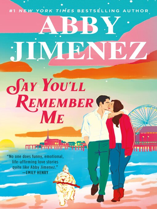 The cover features a romantic illustration of a couple embracing against a soft, pastel-hued background. The woman has long, wavy auburn hair and wears a jeans and a cardigan, while the man has short dark hair and a casual button-down shirt. They stand close, foreheads touching, with a warm, golden light surrounding them. 