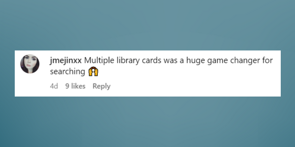 Multiple library cards
