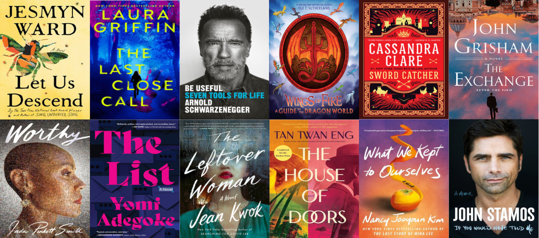 A collage of book covers being published in October 2023
