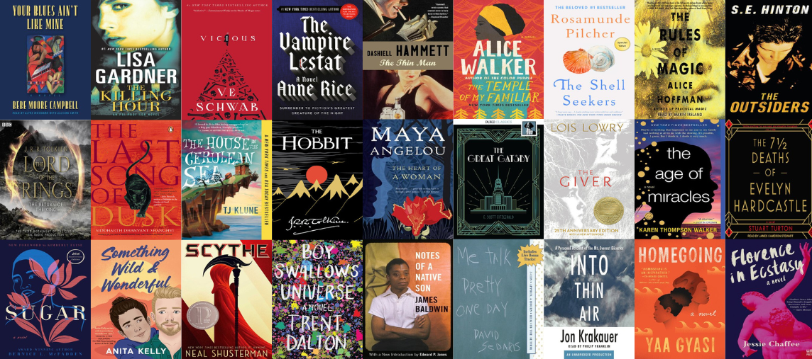 A collage of covers of librarians' favorite books