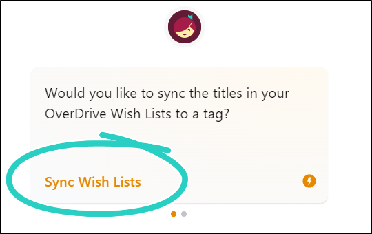 Sync Wish Lists in the Libby app