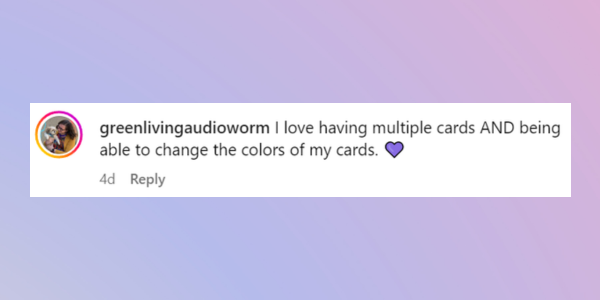 Changing the color of library cards