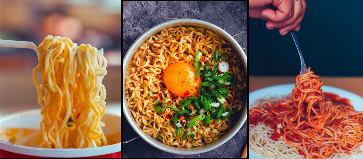 Different kinds of noodles