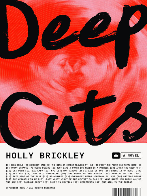 A vibrant red cover showcasing a vinyl record partially pulled from its sleeve, set against a backdrop of abstract soundwaves. The title 