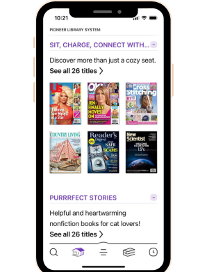 Pioneer Library System digital collection in the Libby app