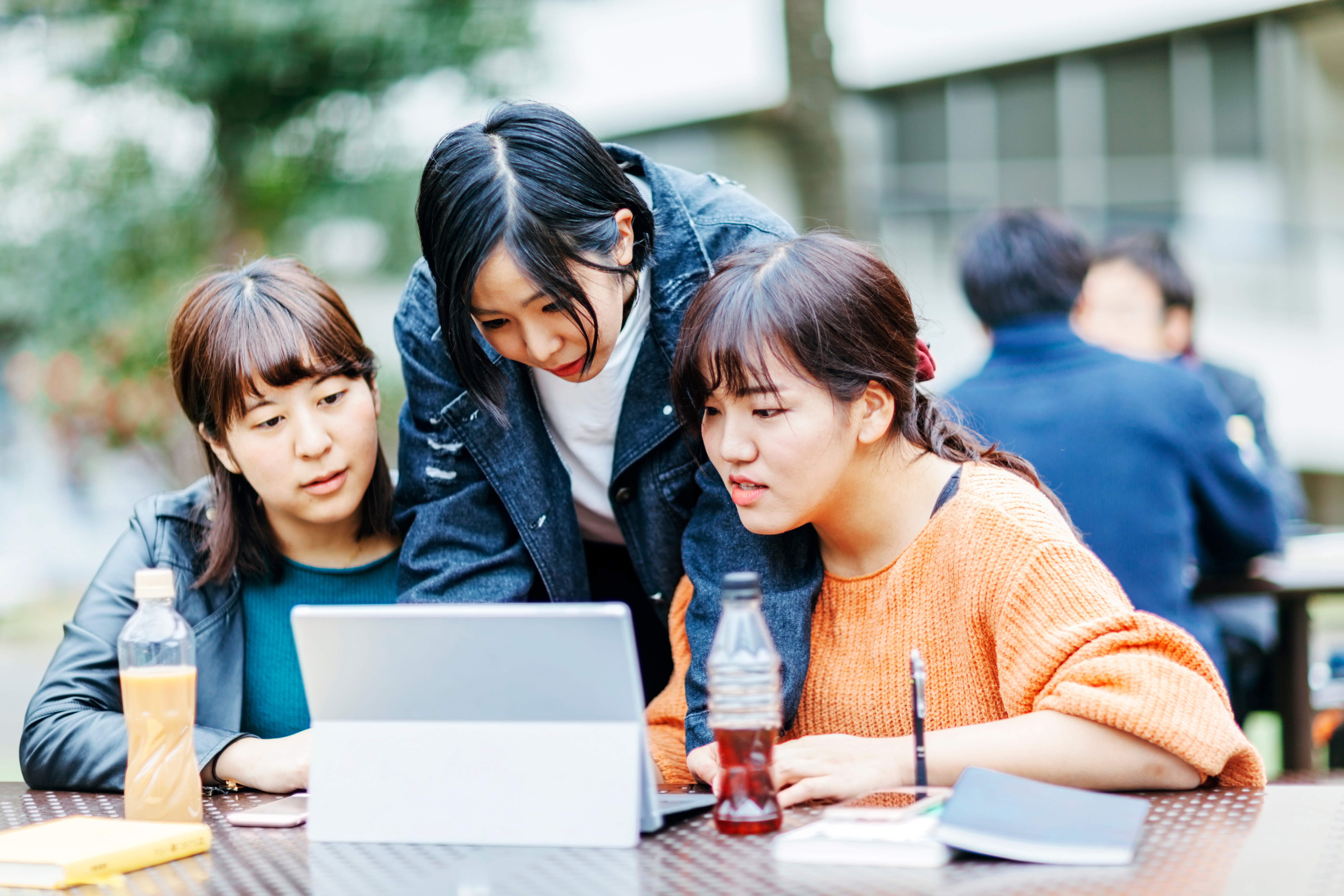 A group of students preparing for an international English exam.