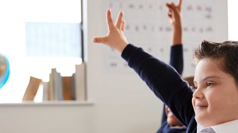 Kid interacting during a language lesson for kids and teens with berlitz