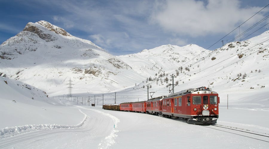 Švýcarsko vlakem, blog