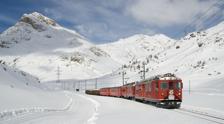 Švýcarsko vlakem, blog