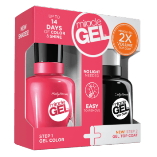 sally hansen miracle gel top coat no light