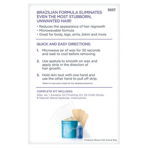 Extra Strength All-Over Body Wax Kit back