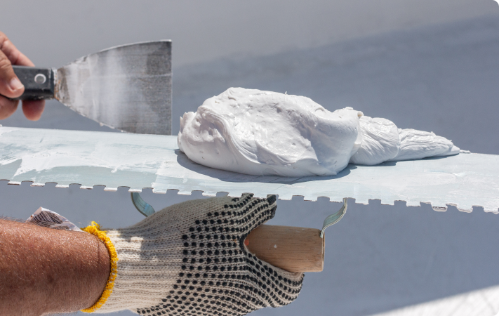 Herramientas para aplicar pasta mural