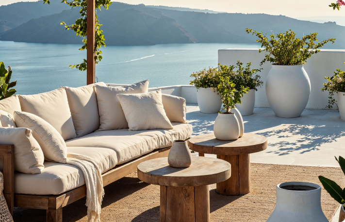 Decoración sostenible para terrazas