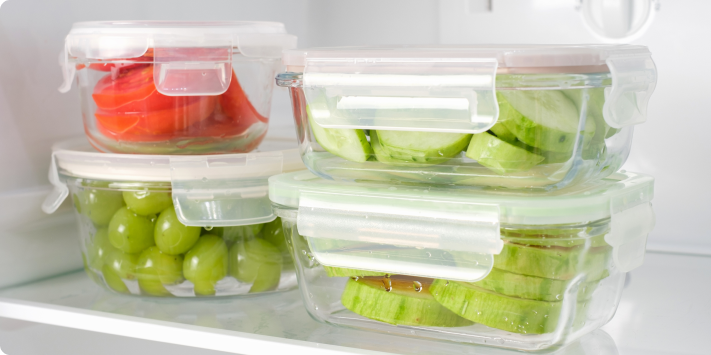 Organización correcta de alimentos en la refrigeradora