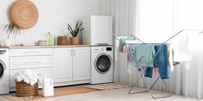 Ventilación e iluminación en lavandería