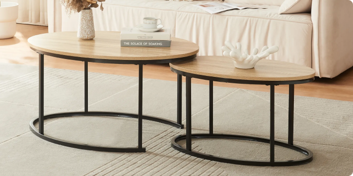 Mesas nido para salas y espacios dinámicos