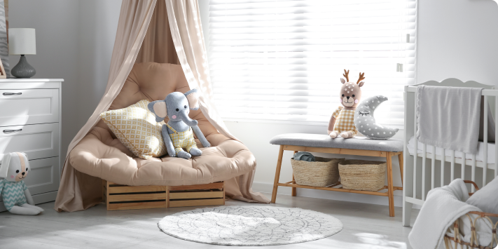 Accesorios y detalles para habitación del bebé