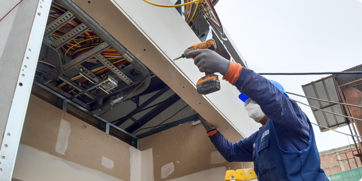 Aplicaciones de perfiles para drywall