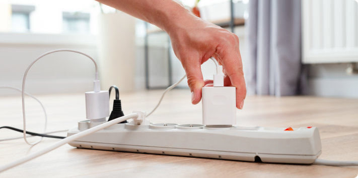 Uso de extensiones eléctricas