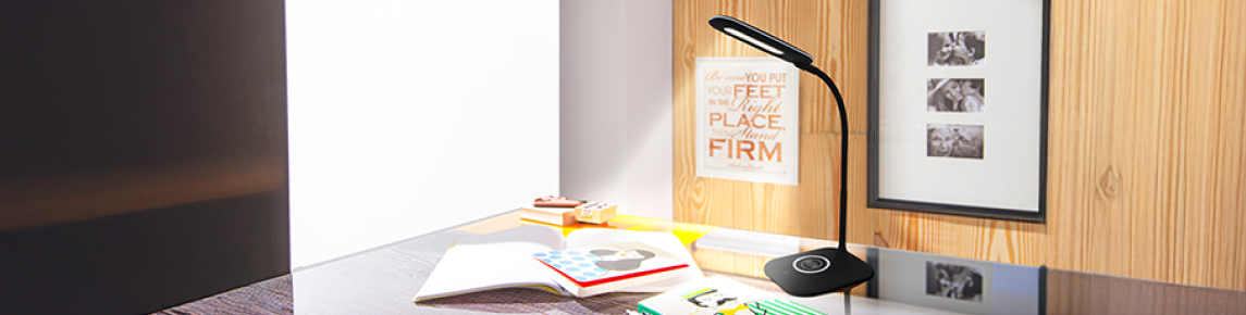 Lámpara de escritorio para estudiar y trabajar