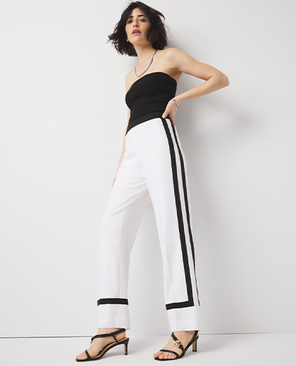 WHBM® Belted Luna Wide Leg Trousers | White House Black Market WHBM® Belted Luna Wide Leg Trousers | White House Black Market