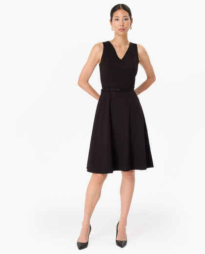 classy black cocktail dress Dresses | Satin, & Formal Styles an exposed back with a zipper V Neck Simple Elegant Black